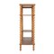Hello Honey Tiered Shelf with Beveled Shelves and Doweled Legs, Walnut Finish